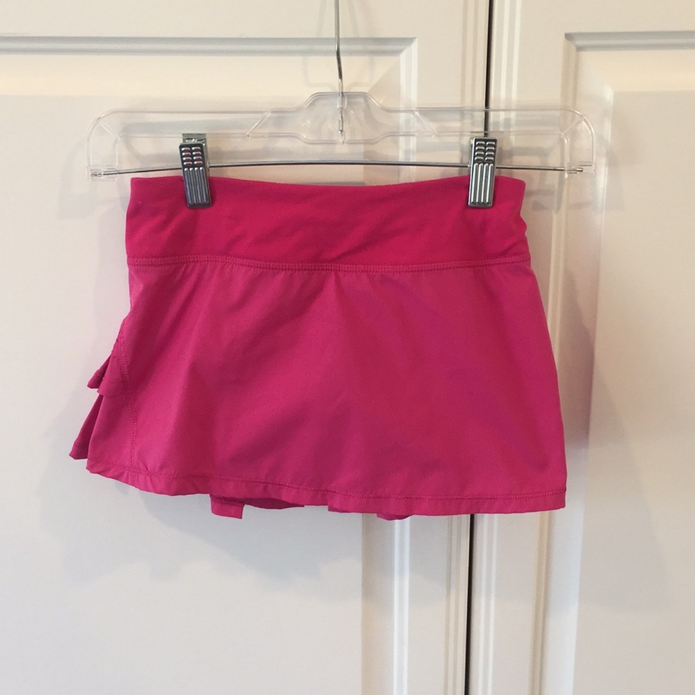 Ivivva girls pink tennis skirt size 7